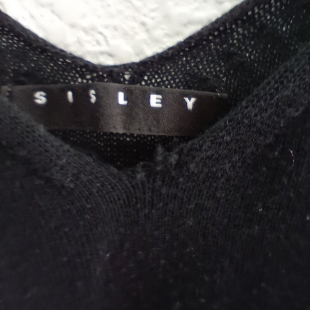 Sisley Black Spaghetti Strap Dress Made In Italy - Picture 7 of 7